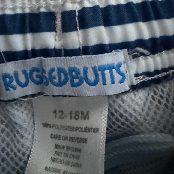 Rugged Butts Toddler Striped Swim Trunks - Picture 2 of 2